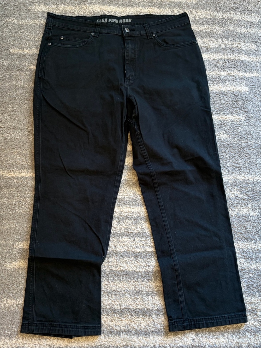 Duluth Trading Black Men’s flex fire hose Jeans
